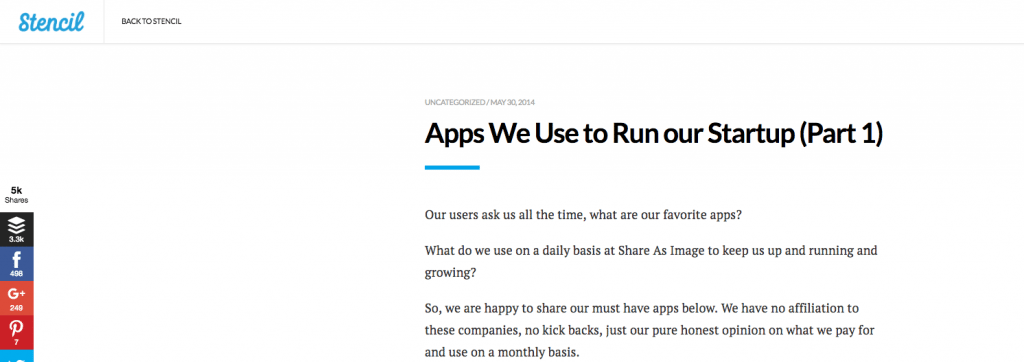 apps we use to run our start up