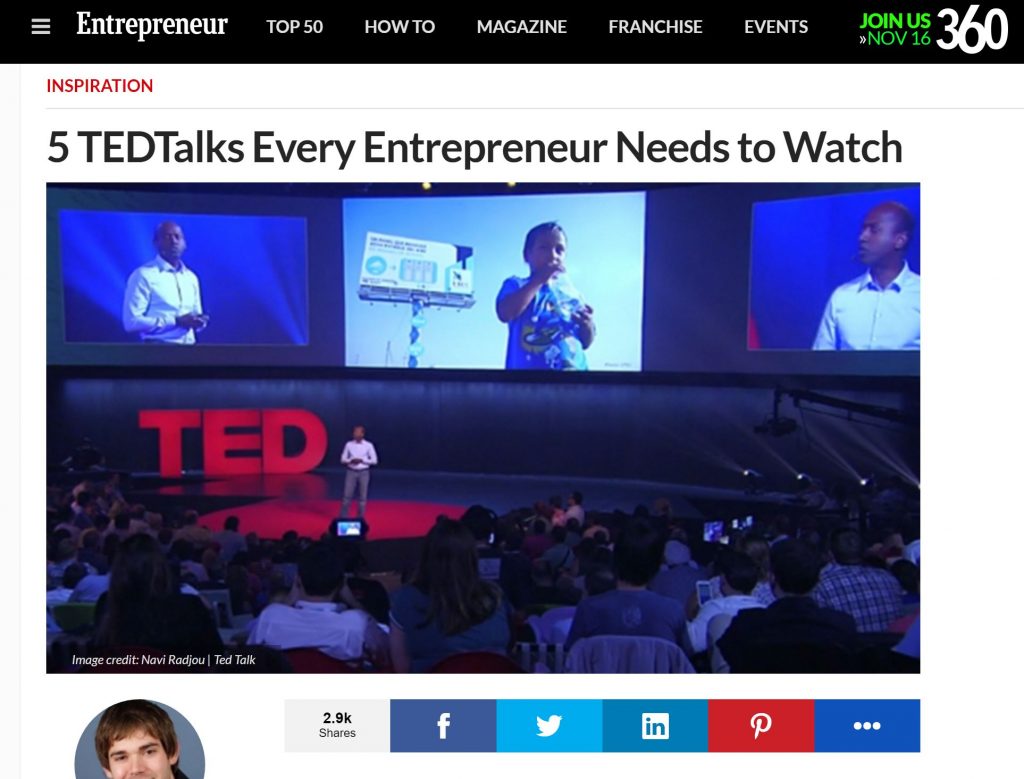 entrepreneur ted talks