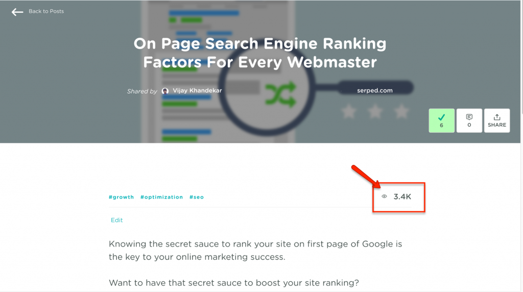 On page search engine ranking factors - Serped.com