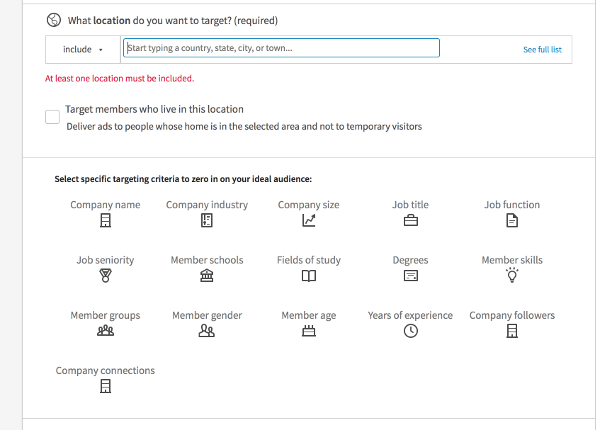 LinkedIn Advertising Tool to generate SEO leads