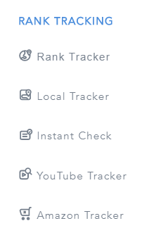 Rank Tracking Menu