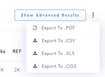 Export Options