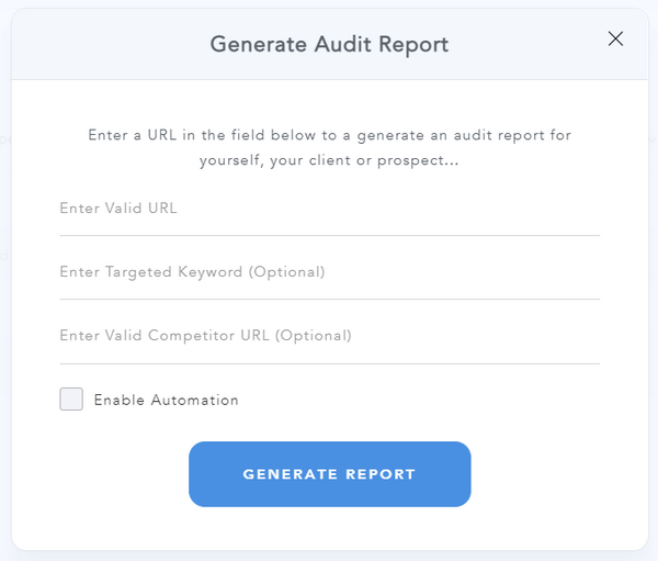 SEO Audit One-Off Report