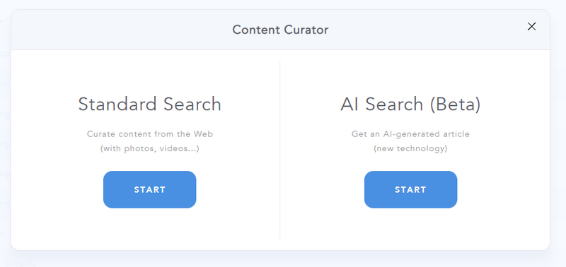 AI Search in Content Curator