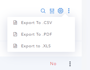 Export Options in Site Explorer