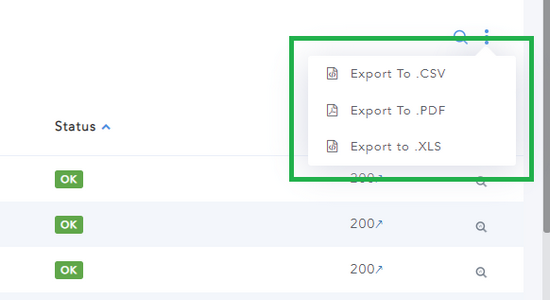 Site Crawler Export Function