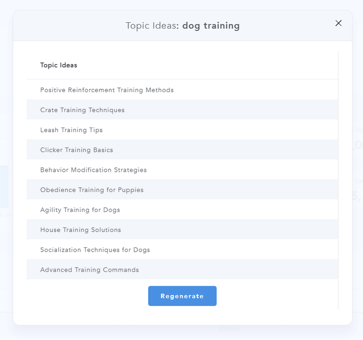 Suggest Topic Ideas - Results